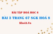 Bài 3 trang 67 SGK Hóa 8: Công thức chuyển đổi giữa lượng chất...